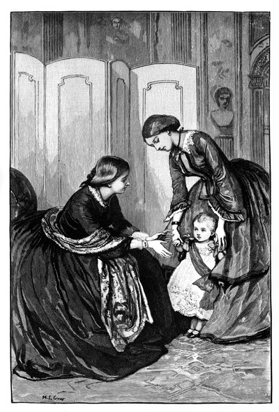 Kraliçe Victoria ve küçük torunu, Prusya Prensi Wilhelm, c1883 by Unbekannt