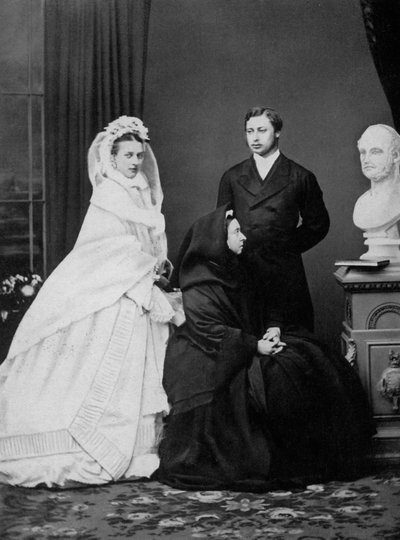 Kraliçe Victoria, Galler Prensi ve Prensesi ile evliliklerinin yapıldığı gün, 1863 1964 by Unbekannt