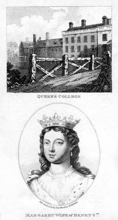 Queens Koleji, Cambridge ve Anjou Margaret, Henry VI Kraliçe Eşi, 1801 by Unbekannt