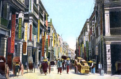 Queens Road Central, Hong Kong, Çin, c1900s by Unbekannt