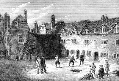Raket Mahkemesi, Marshalsea hapishanesi, 19. yüzyıl by Unbekannt