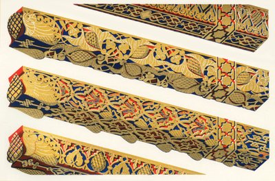 Tocador de la Reyna'nın altında bir kapının üzerindeki çatı kirişleri şimdi yok edildi, 1907. by Unbekannt