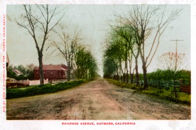 Demiryolu Caddesi, Hayward, Kaliforniya, 1905 by Unbekannt