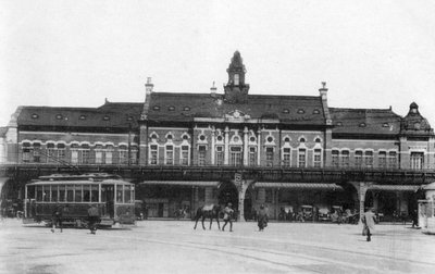Yokohama tren istasyonu, Japonya, 20. yüzyıl by Unbekannt