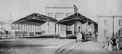 İlk günlerde tren istasyonları garip bir şekilde ilkel işlerdi, c1934. by Unbekannt