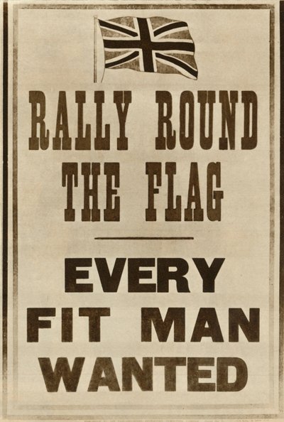 Bayrağın Çevresinde Miting: Her Fit Adam Aranıyor, 1914, 1935. by Unbekannt