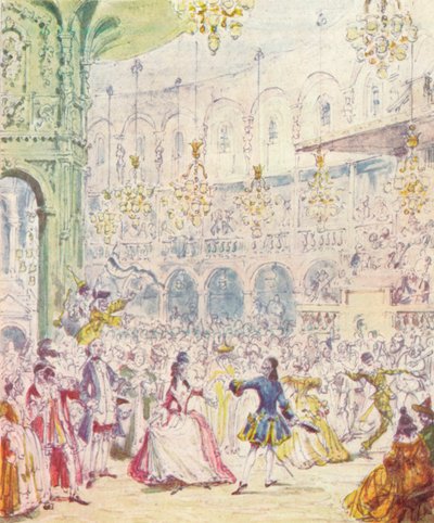 Randulph ve Hilda, Ranelagh Bahçeleri'ndeki Rotunda'da dans ediyor, 1842, 1903 by Unbekannt