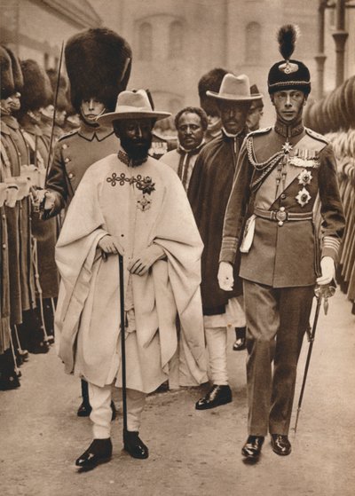 Ras Tafari, Etiyopya Prensi Naibi Haile Selassie, York Dükü ile, 1924 by Unbekannt