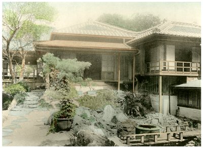 Bir Japon evinin arka köşesi, 1904 by Unbekannt