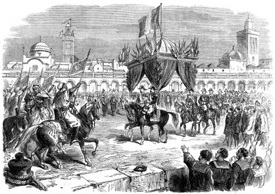 Fransa İmparatoru'nun Cezayir'deki rıhtımda resepsiyonu, 1865 by Unbekannt
