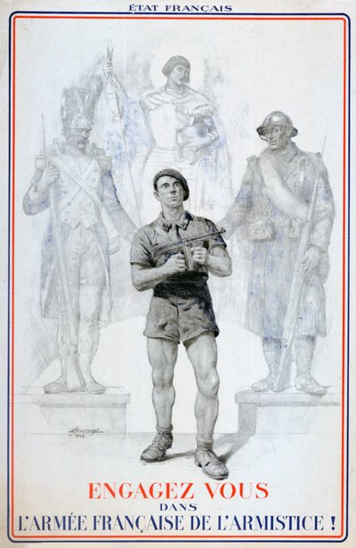 Fransız Ateşkes Ordusu için askere alma afişi, 1940-1942 by Unbekannt