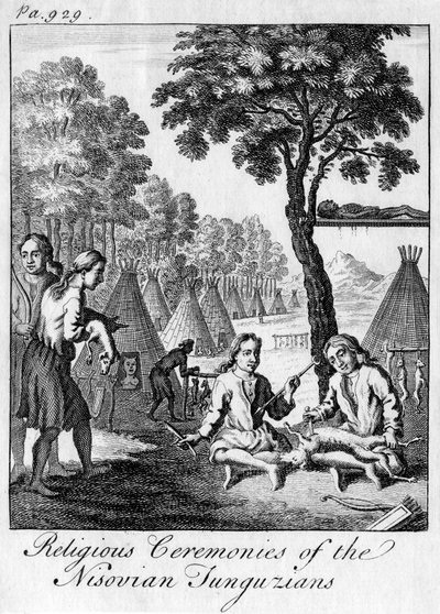 Nisovyalı Tunguzyalıların Dini Törenleri, c1748 by Unbekannt