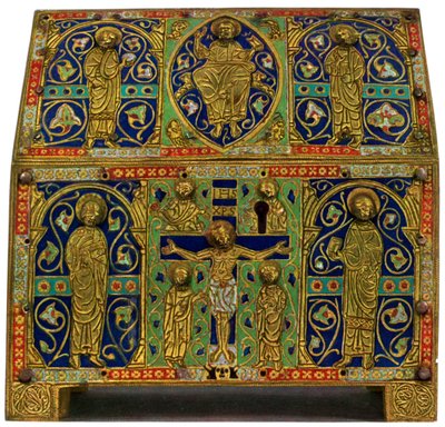 Reliquary, bakır üzerine champlevé emaye, 13. yüzyıl, 1931 by Unbekannt
