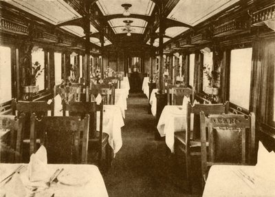 Uzun Mesafe Treninde Restoran Arabası, Güney Afrika Demiryolları, 1930. by Unbekannt