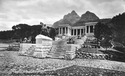 Rodos Anıtı, Groote Schuur, Cape Town, Güney Afrika, 1917 by Unbekannt