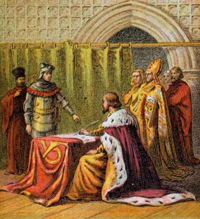 Richard II tahttan indiriyor, 1399, c1850 by Unbekannt