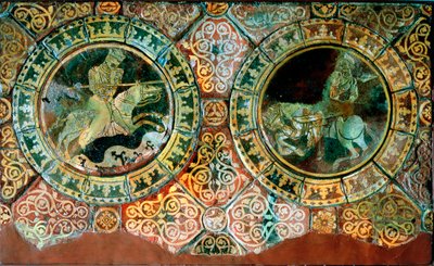 Aslan Yürekli Richard ve Selahaddin atlı savaşta, 1191 13. yüzyıl by Unbekannt