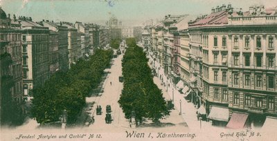 Ringstrasse Kärntner Ring, Viyana by Unbekannt