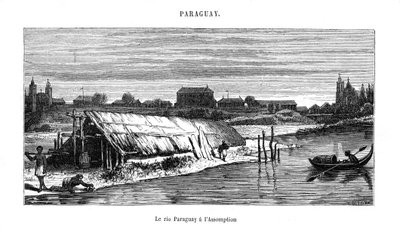 Paraguay Nehri, Güney Amerika, 19. yüzyıl by Unbekannt