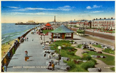Rockery Promenade, Blackpool, Lancashire, c1940 by Unbekannt