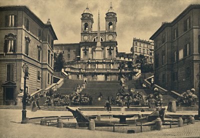 Roma - Trinita dei Monti Kilisesi, 1910 by Unbekannt