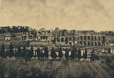 Roma - Septimius Severus sarayının alt yapılarının büyük kalıntıları, 1910. by Unbekannt
