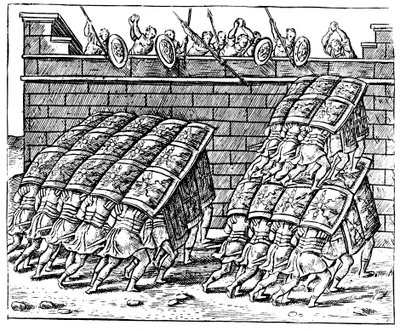 Bir kaleye saldıran Romalı askerler, 1605 by Unbekannt