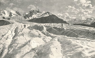 Pontresina yakınlarındaki Roseg Buzulu, Engadine, İsviçre, 1895. by Unbekannt