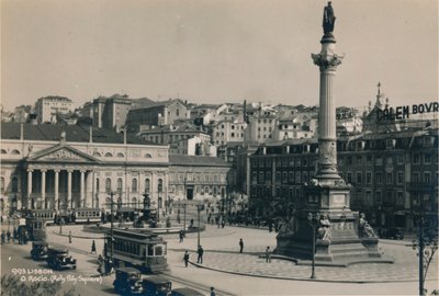 Rossio Meydanı, Lizbon, Portekiz, 1936 by Unbekannt