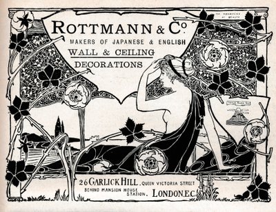 Rottmann & Co., Japonca ve İngilizce Duvar ve Tavan Süslemeleri Yapıcıları, 1897 by Unbekannt
