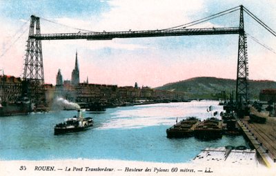 Rouen, Transporter Bridge, Transporter Köprüsü, 20. Yüzyıl by Unbekannt