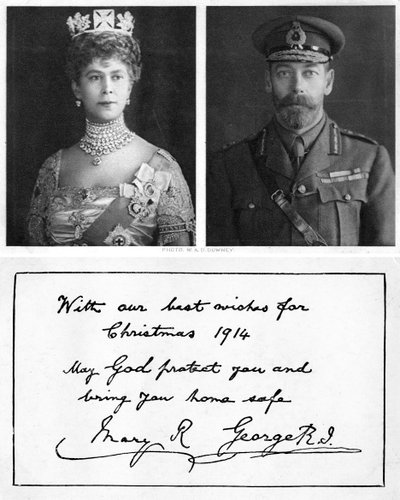 İngiliz birliklerine Kraliyet Noel tebrik kartı, 1914 by Unbekannt