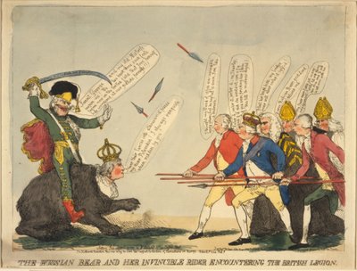 Rus ayısı ve yenilmez binicisi, 1791 by Unbekannt