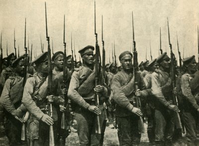 Rus askerleri, Birinci Dünya Savaşı, 1914, c1920. by Unbekannt