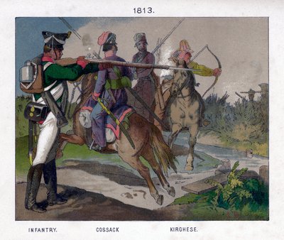 1813 19. yüzyılın Rus askerleri by Unbekannt