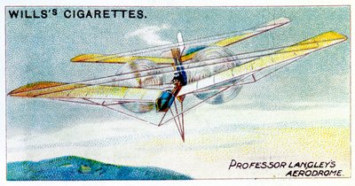 SP Langleys buharla çalışan model uçak Aerodrome, c1896 by Unbekannt