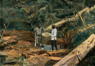 Saint-Elie. La Battee Recherche De LOr, Altın için Kaydırma, 1900. by Unbekannt