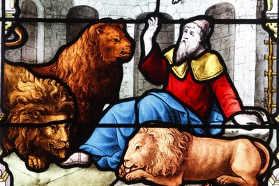 Saint Aignan KilisesiDaniel aslan ininde, Chartres, Fransa by Unbekannt