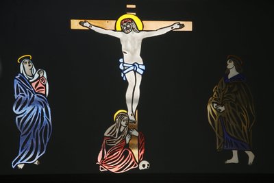 Saint Anthony Kıpti kilisesi resmi: İsa çarmıhta, Kudüs, İsrail by Unbekannt