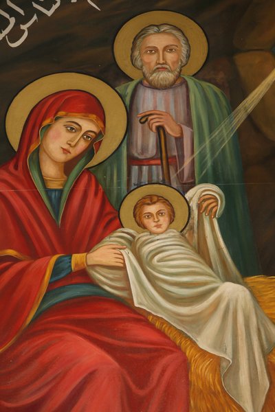 Saint Anthony Kıpti Kilisesi Doğuş boyama, Kudüs, İsrail by Unbekannt