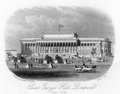 Saint Georges Hall, Liverpool, 1 Ocak 1875 by Unbekannt