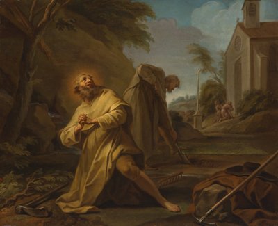 Yalnızlıkta Aziz Hymer, c. 1735. by Unbekannt