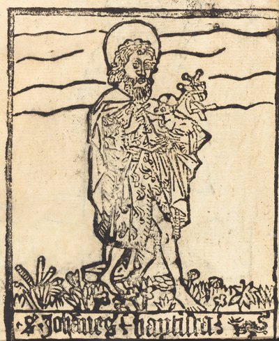 Vaftizci Yahya [recto], muhtemelen 14601480. by Unbekannt