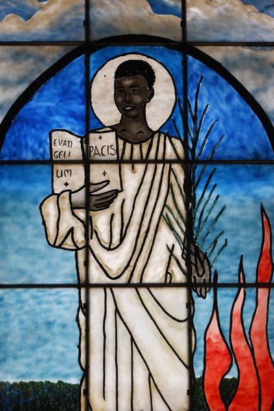 Saint Kiriwawanvu vitray, Lome, Togo üzerinde tasvir edilmiştir by Unbekannt