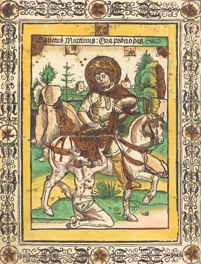 Aziz Martin ve Dilenci, c. 1490. by Unbekannt