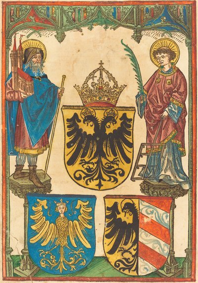 Aziz Sebaldus ve Aziz Lawrence, c. 1480. by Unbekannt