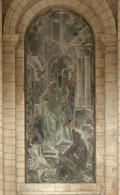 Ayılı Aziz (tuval üzerine yağlı boya) by Unbekannt