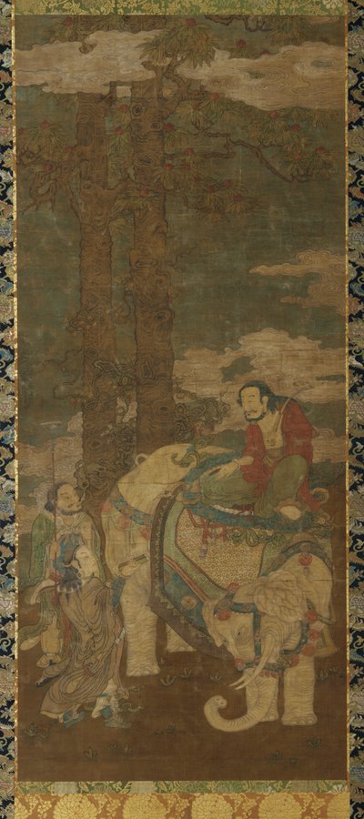 Bir Fil Üzerine Sakyamuni, 16.-17. yüzyıl. by Unbekannt