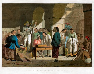 İngiliz Mallarının Satışı, Kanton, 1858 by Unbekannt