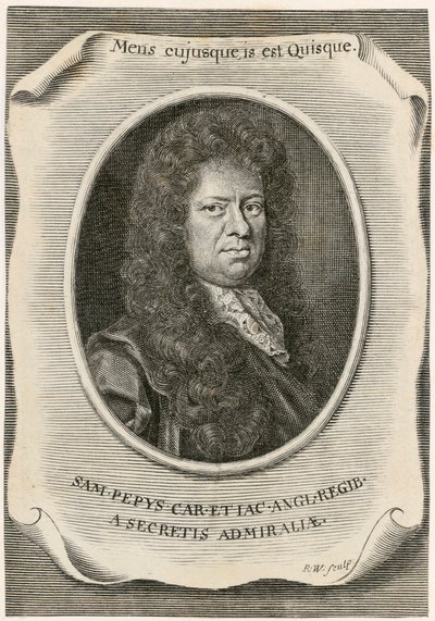 Samuel Pepys, Donanma Kurulu Elçilerinin İngiliz Kâtibi ve günlük yazarı, 1666. by Unbekannt
